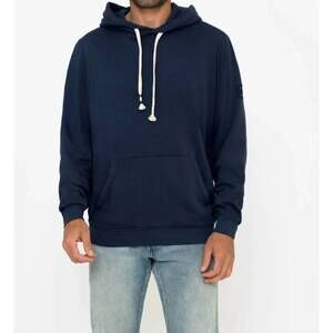 NEW SOL ANGELES circle waves pullover hoodie in indigo